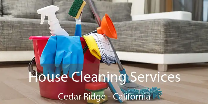 House Cleaning Services Cedar Ridge - California