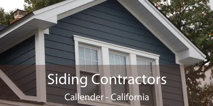 Siding Contractors Callender - California