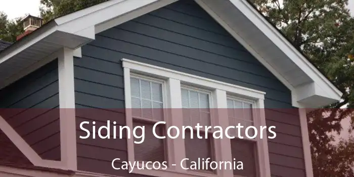 Siding Contractors Cayucos - California