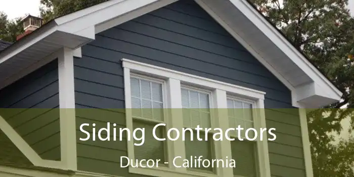 Siding Contractors Ducor - California