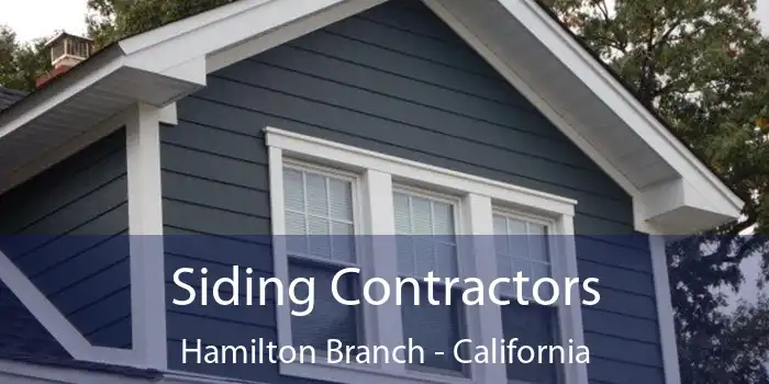 Siding Contractors Hamilton Branch - California