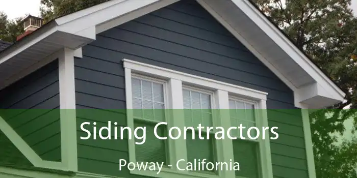 Siding Contractors Poway - California