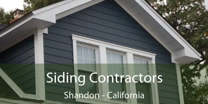 Siding Contractors Shandon - California