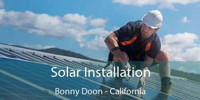 Solar Installation Bonny Doon - California