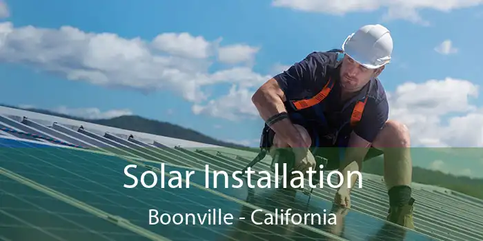 Solar Installation Boonville - California