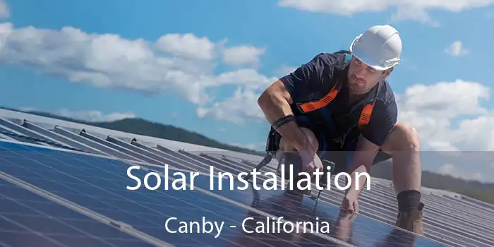 Solar Installation Canby - California