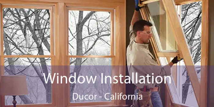 Window Installation Ducor - California