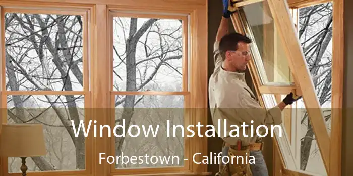 Window Installation Forbestown - California