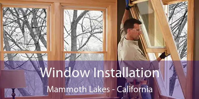 Window Installation Mammoth Lakes - California